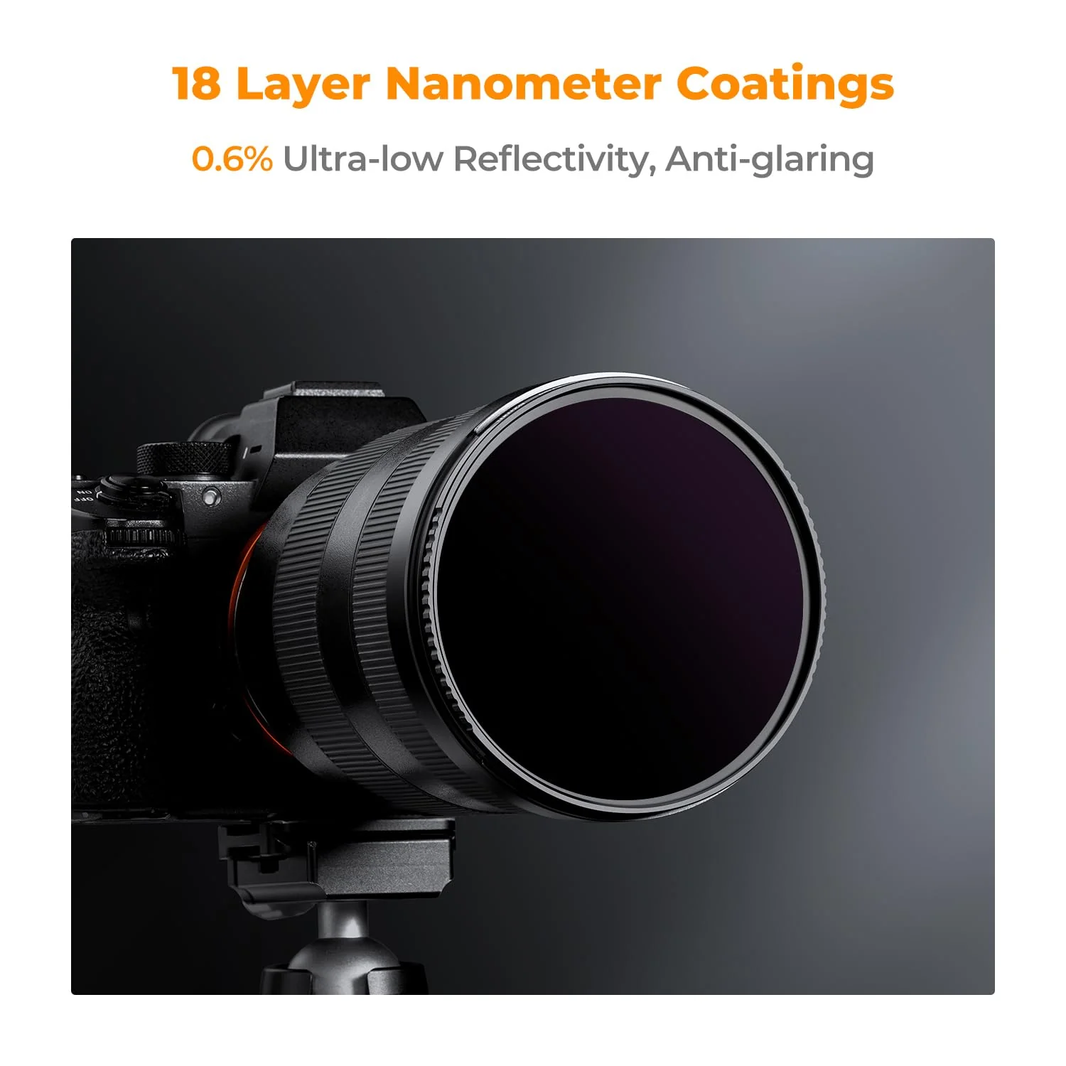 K&F CONCEPT 52mm ND100000(16.6 Stops) ND Filter Neutral Density Filter for Camera Lens with 18 Multi-Layer Coatings (K Series) - Image 2