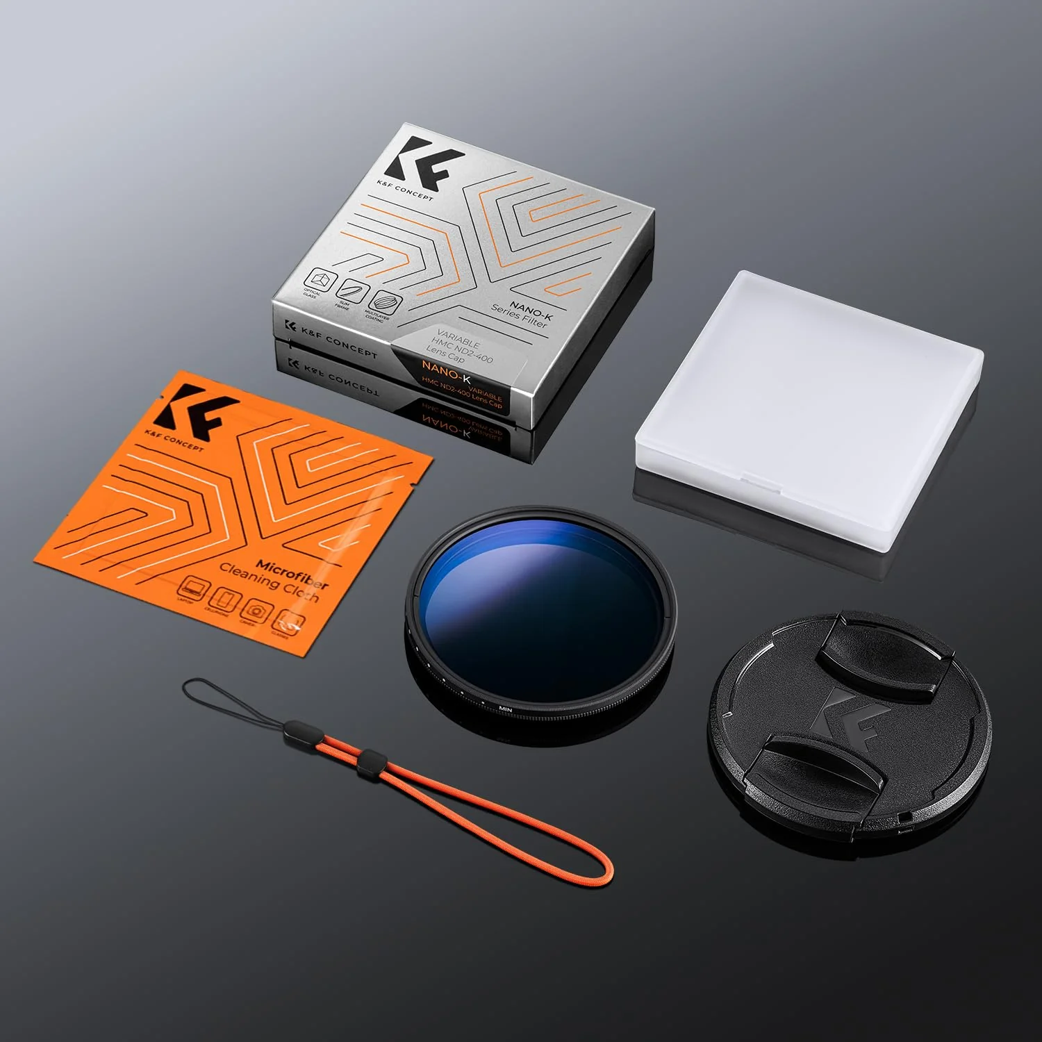 K&F Concept 52mm Variable ND Camera Lens Filter ND2-ND400 (1-9 Stops) + Filter Cap + Cleaning Cloth 18 Multi-Layer Coatings Adjustable Neutral Density Ultra Slim Lens Filter (K-Series) - Image 7