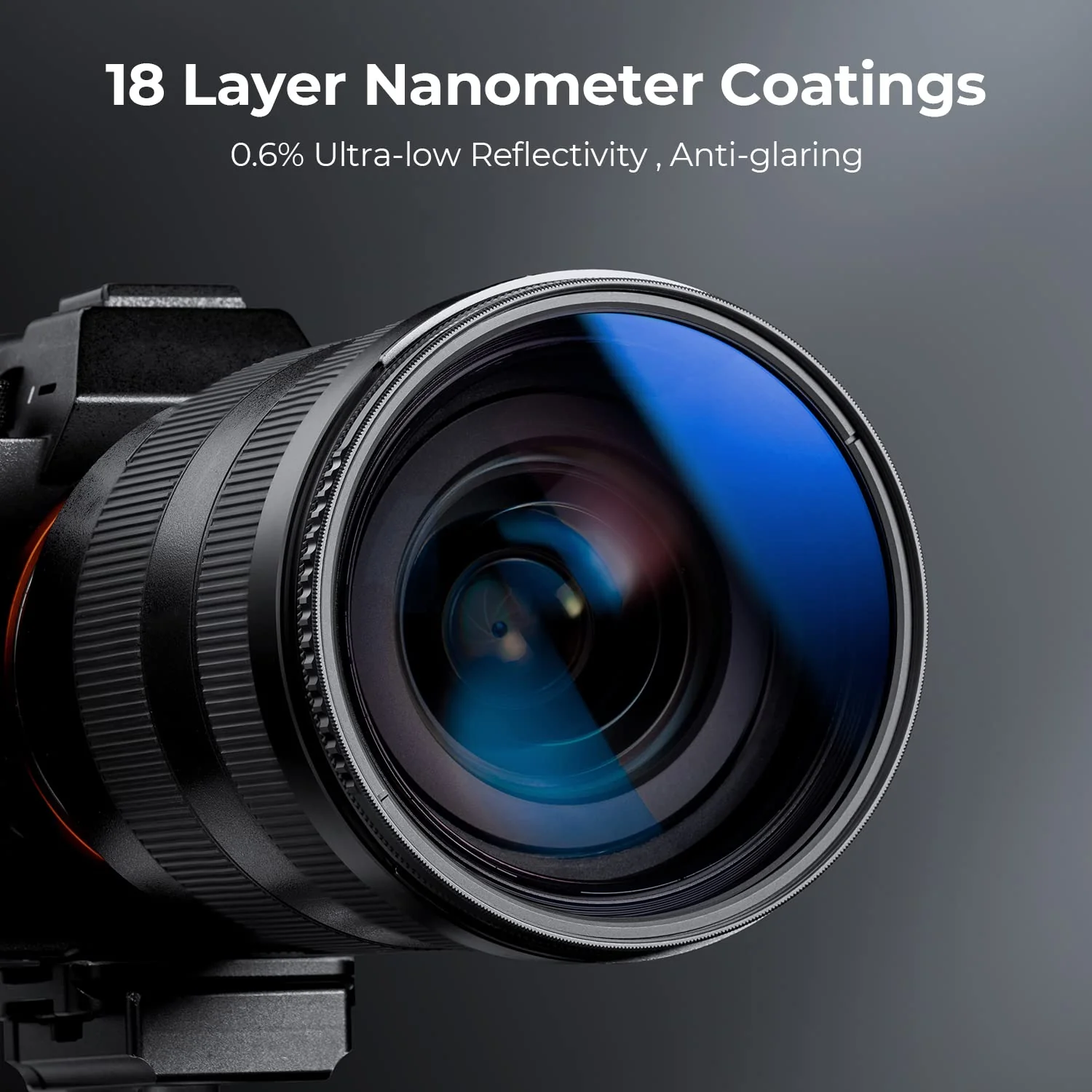 K&F Concept 58mm Circular Polarizer Filter Ultra-Slim 18 Multi-Coated Optical Glass Circular Polarizing Filter for Camera Lenses with Cleaning Cloth (K Series) - Image 3