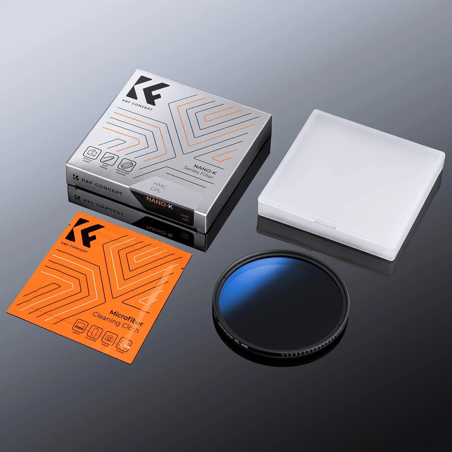 K&F Concept 58mm Circular Polarizer Filter Ultra-Slim 18 Multi-Coated Optical Glass Circular Polarizing Filter for Camera Lenses with Cleaning Cloth (K Series) - Image 8