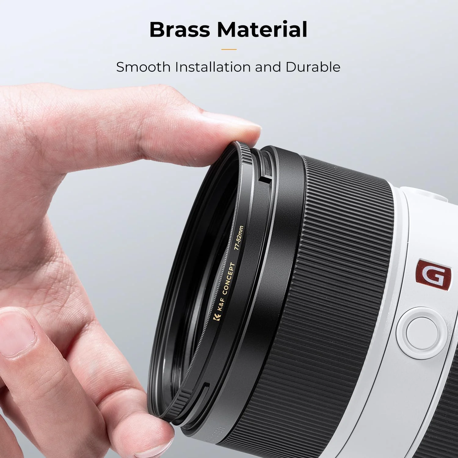 K&F Concept 58mm to 67mm Step-Up Lens Filter Adapter Ring CNC Machined Brass Filter Adapter Rings, for 58mm Lens Install 67mm Filter 58-67mm - Image 5