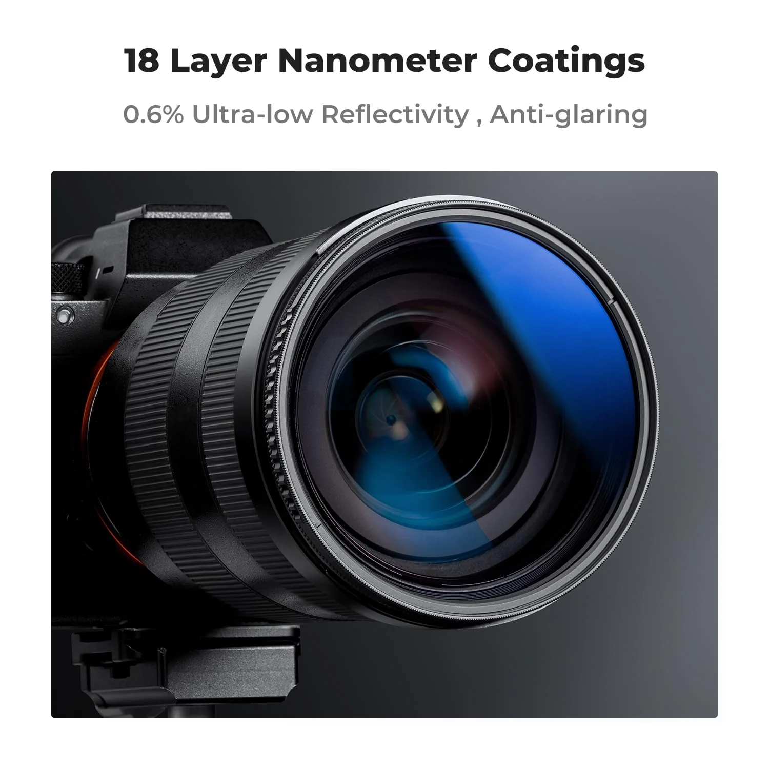 K&F Concept 67mm Circular Polarizer Filter with Lens Cap Cleaning Cloth Optical Glass Ultra Slim 18 Multi-Layer Coatings Polarizing Filter for Camera Lens (K-Series) - Image 3