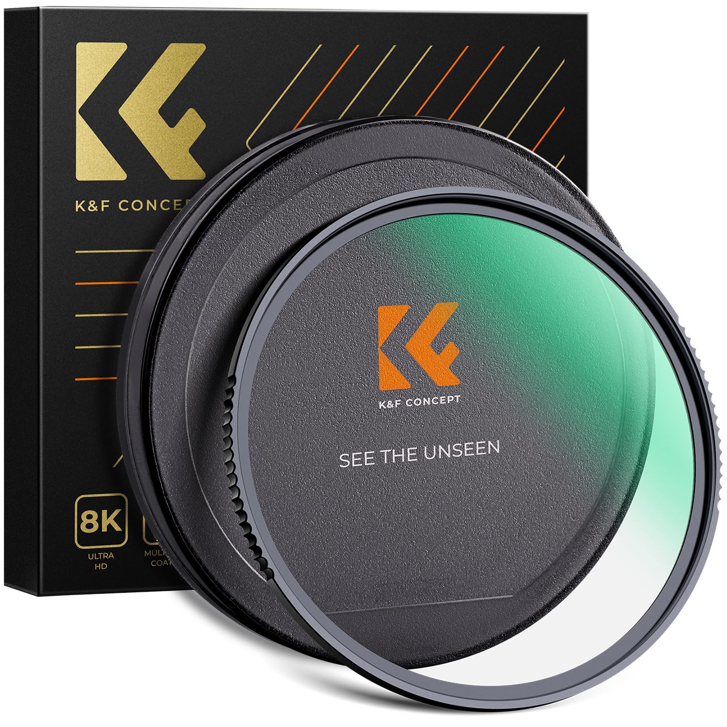 K&F Concept 77mm MC UV Protection Filter Shockproof Tempered Optical Glass with 28 Multi-Layer Coatings HD/Waterproof/Scratch Resistant for Camera Lens (Nano-X Series)
