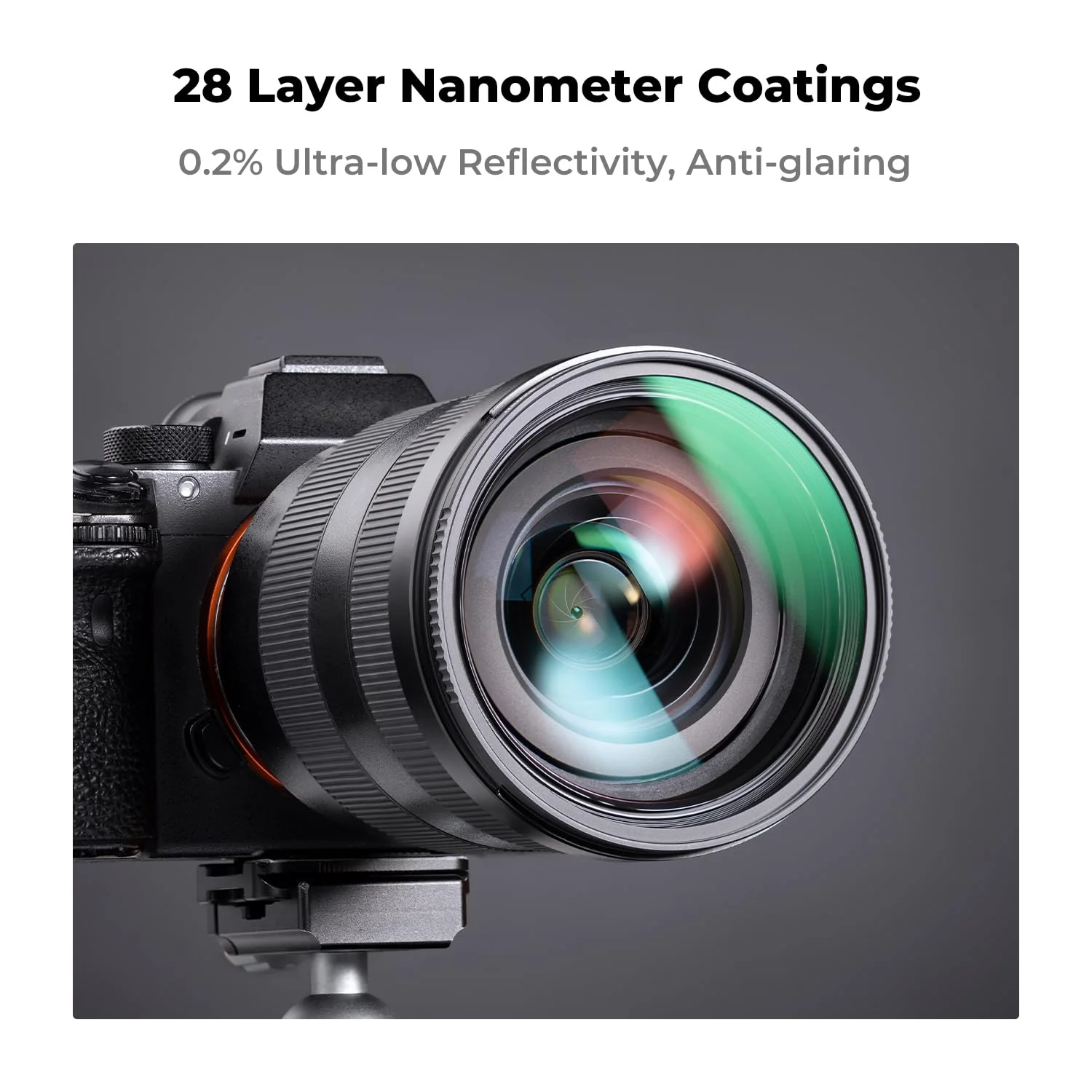 K&F CONCEPT 82mm MC UV Lens Protection Filter with Filter Cap Cleaning Cloth Optical Glass Ultra Slim 28 Multi-Layer Coatings Camera Lens UV Filter (Nano-X Series) - Image 3