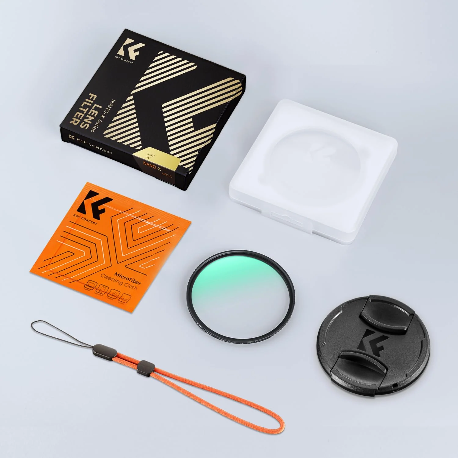 K&F CONCEPT 82mm MC UV Lens Protection Filter with Filter Cap Cleaning Cloth Optical Glass Ultra Slim 28 Multi-Layer Coatings Camera Lens UV Filter (Nano-X Series) - Image 7