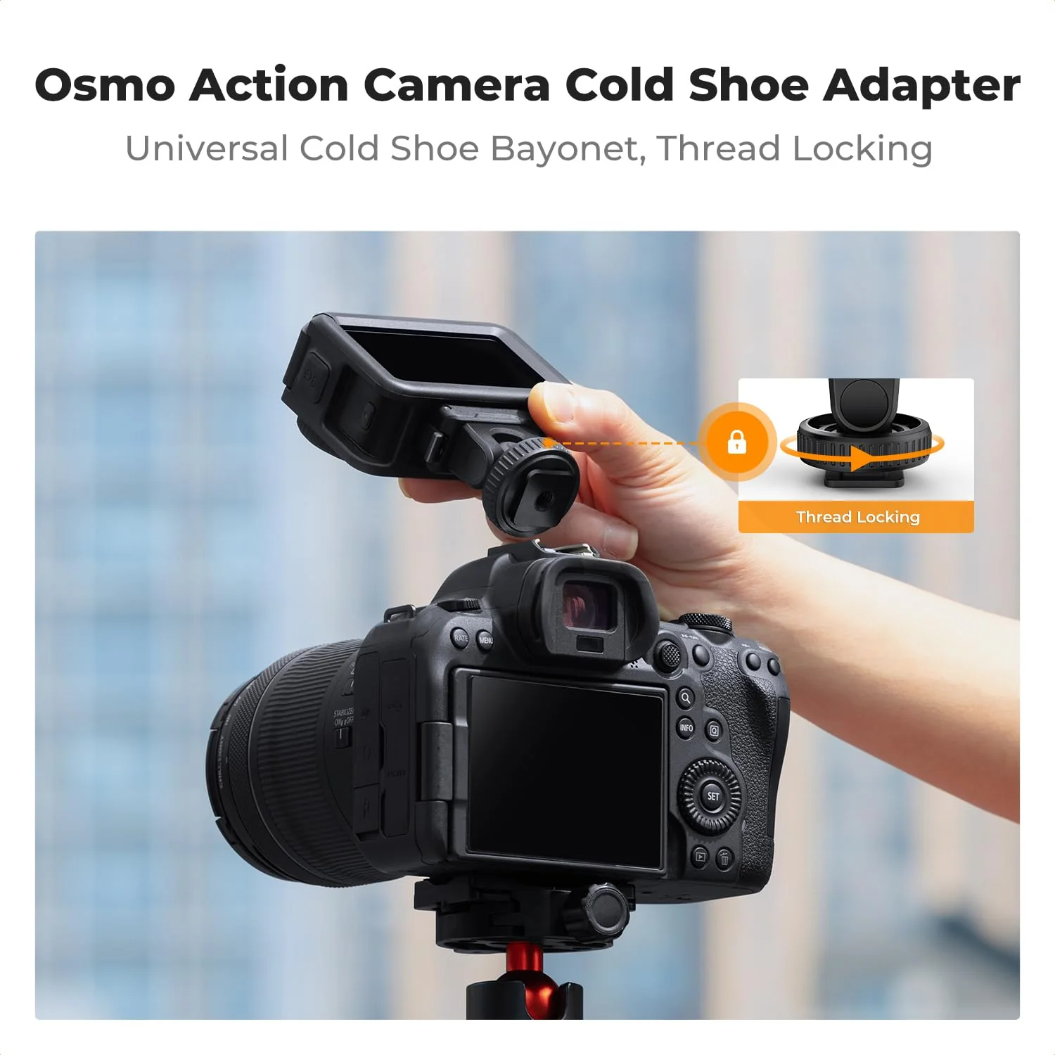 K&F CONCEPT Cold Shoe Action Camera Magnetic Quick Mount Holder, Tripod Mount for DJI Osmo Action 5 Pro Hot Shoe Camera Adapter with 1/4" Screw Hole for Osmo Action 3/4 DSLR Photography Accessories - Image 3