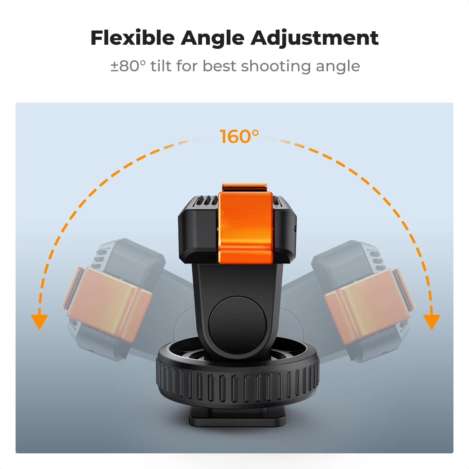 K&F CONCEPT Cold Shoe Action Camera Magnetic Quick Mount Holder, Tripod Mount for DJI Osmo Action 5 Pro Hot Shoe Camera Adapter with 1/4" Screw Hole for Osmo Action 3/4 DSLR Photography Accessories - Image 5