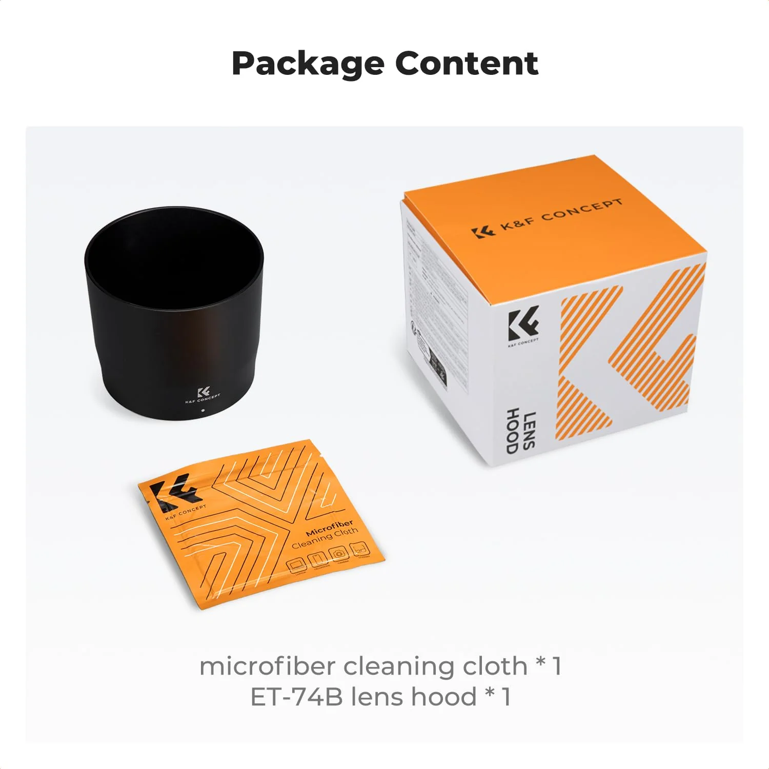 K&F CONCEPT Lens Hood Replace of ET-74B Hood Compatible with Canon RF 100-400mm f/5.6-8 is USM, EF 70-300mm f/4-5.6 is II USM, Reversible Snap on Camera Lens Shade Fits 67mm Filters and Lens Cap - Image 7