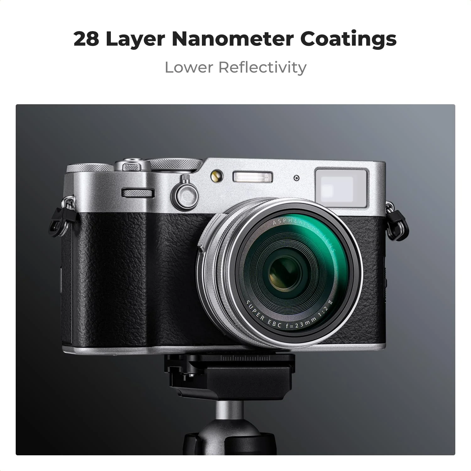 K&F CONCEPT MCUV Protection Camera Lens Filter (Silver Frame) Compatible with Fujifilm X100 Series Accessories-X100/X100F/X100S/X100T/X100V/X100VI, 28 Multi-Coatings Waterproof HD UV Filter Silver - Image 5