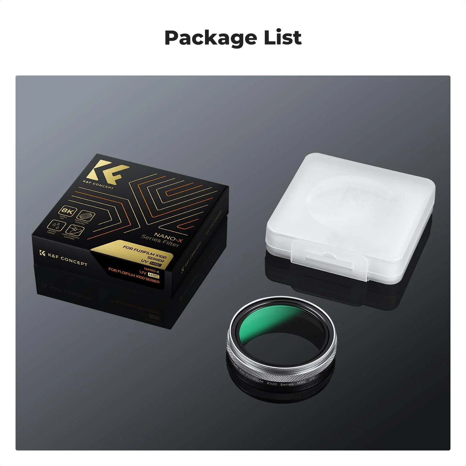 K&F CONCEPT MCUV Protection Camera Lens Filter (Silver Frame) Compatible with Fujifilm X100 Series Accessories-X100/X100F/X100S/X100T/X100V/X100VI, 28 Multi-Coatings Waterproof HD UV Filter Silver - Image 7