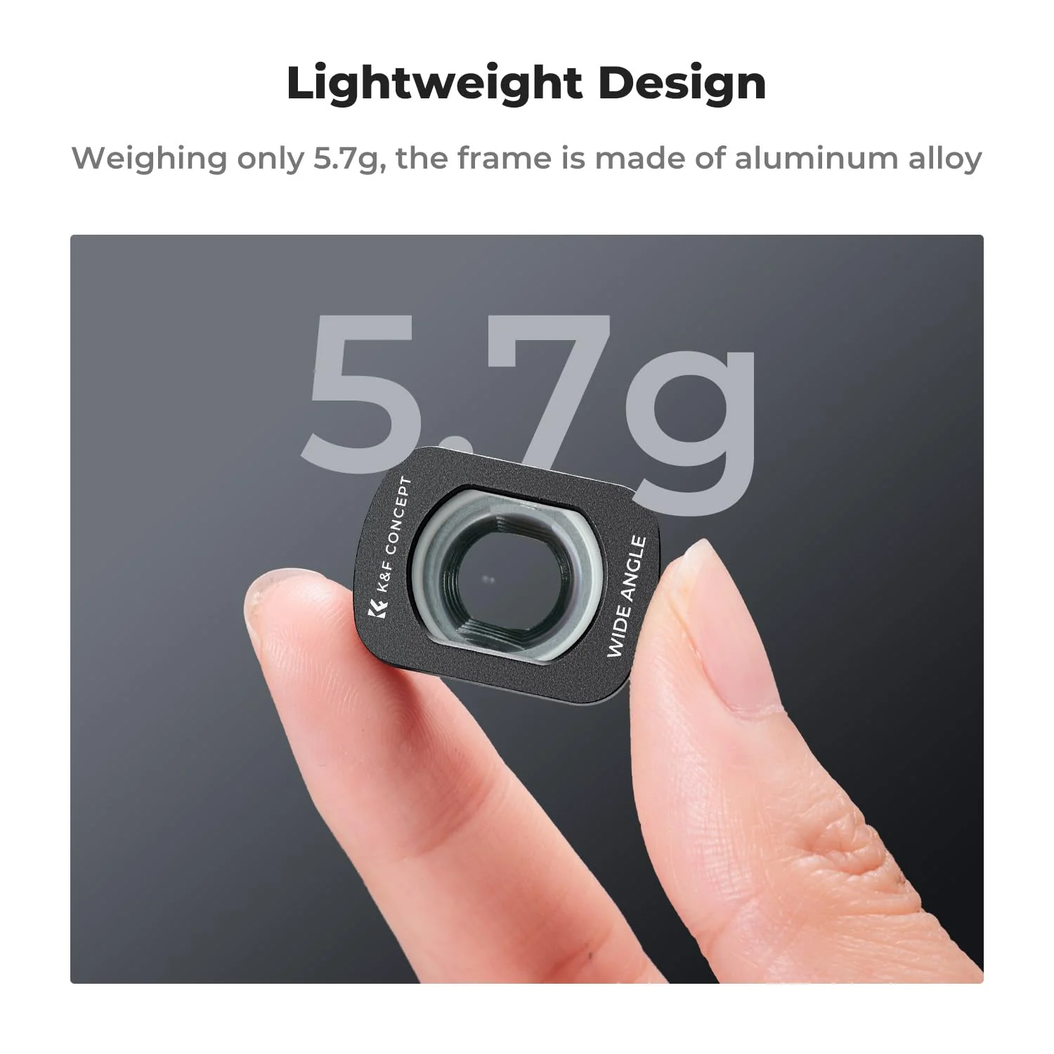 K&F Concept Wide-Angle Lens Compatible with DJI Osmo Pocket 3, Magnetic Attach/Multi-Coated/Optical Glass - Image 6
