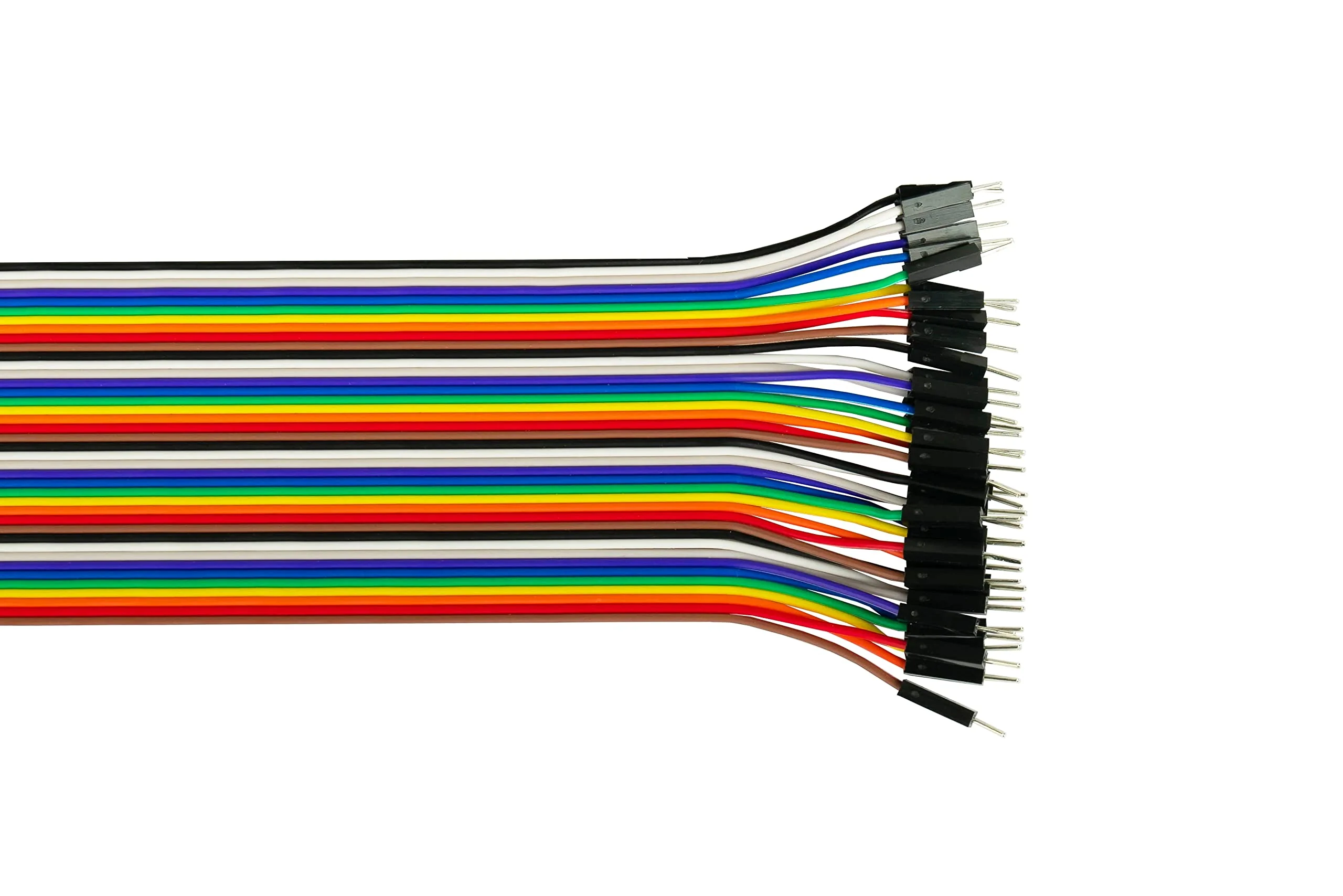 kabelmeister - Jumper Wire/Wire Jumper Cable - Male to Female - 20 cm - 40 Pin Separable Cores for Arduino, Raspberry Pi, Banana Pi, Breadboad, Breadboard etc. Single - 1 x 40 wires - Image 2