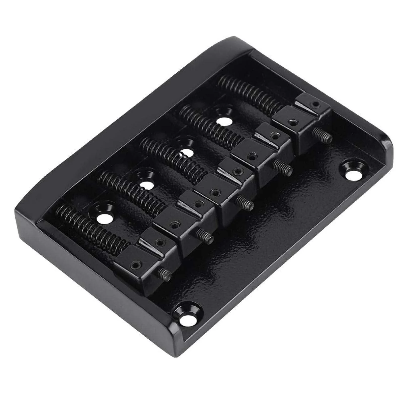 Kadimendium Bass Bridge Tailpiece Good Texture Metal Bass Bridge for 5 String Bass(black) - Image 5