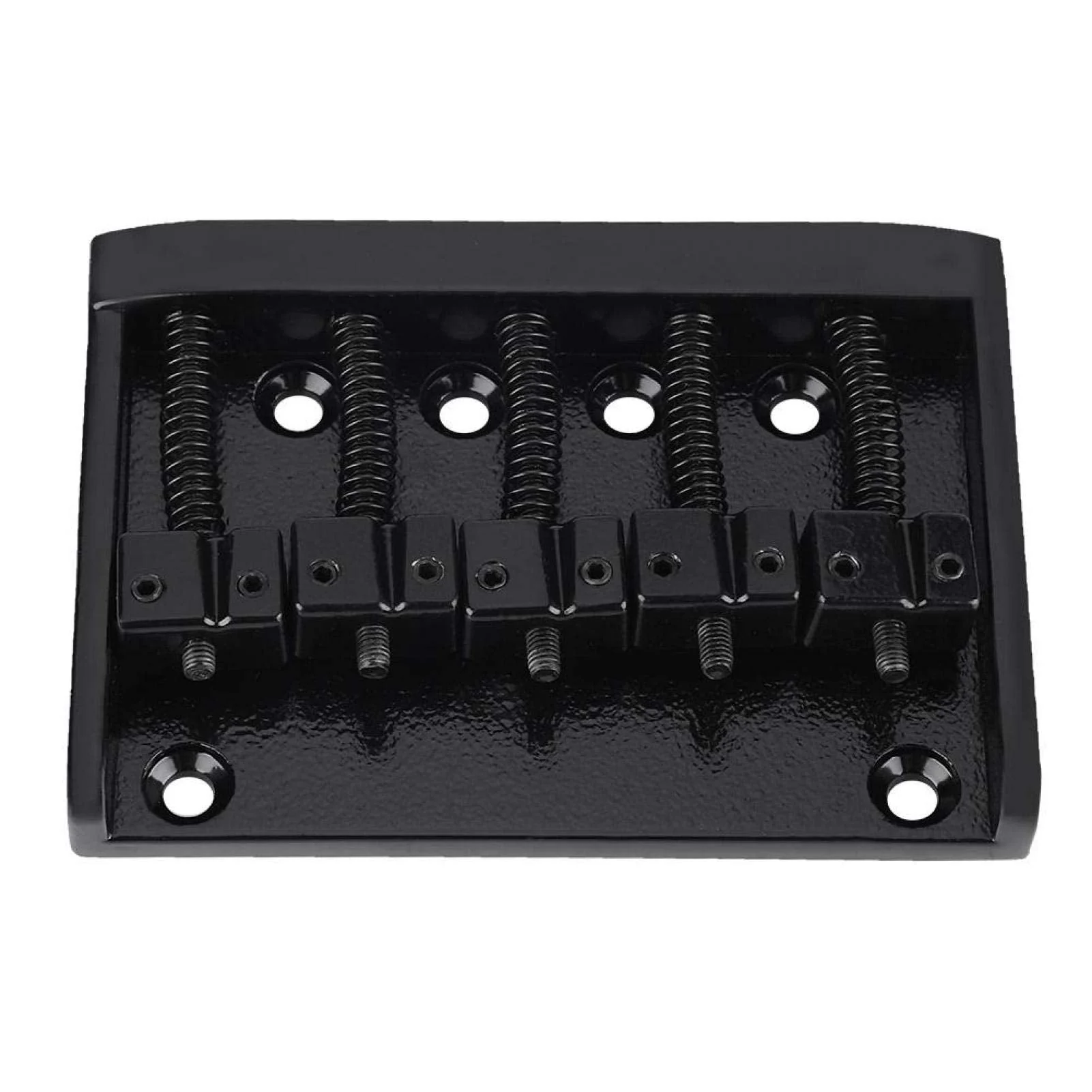 Kadimendium Bass Bridge Tailpiece Good Texture Metal Bass Bridge for 5 String Bass(black) - Image 6