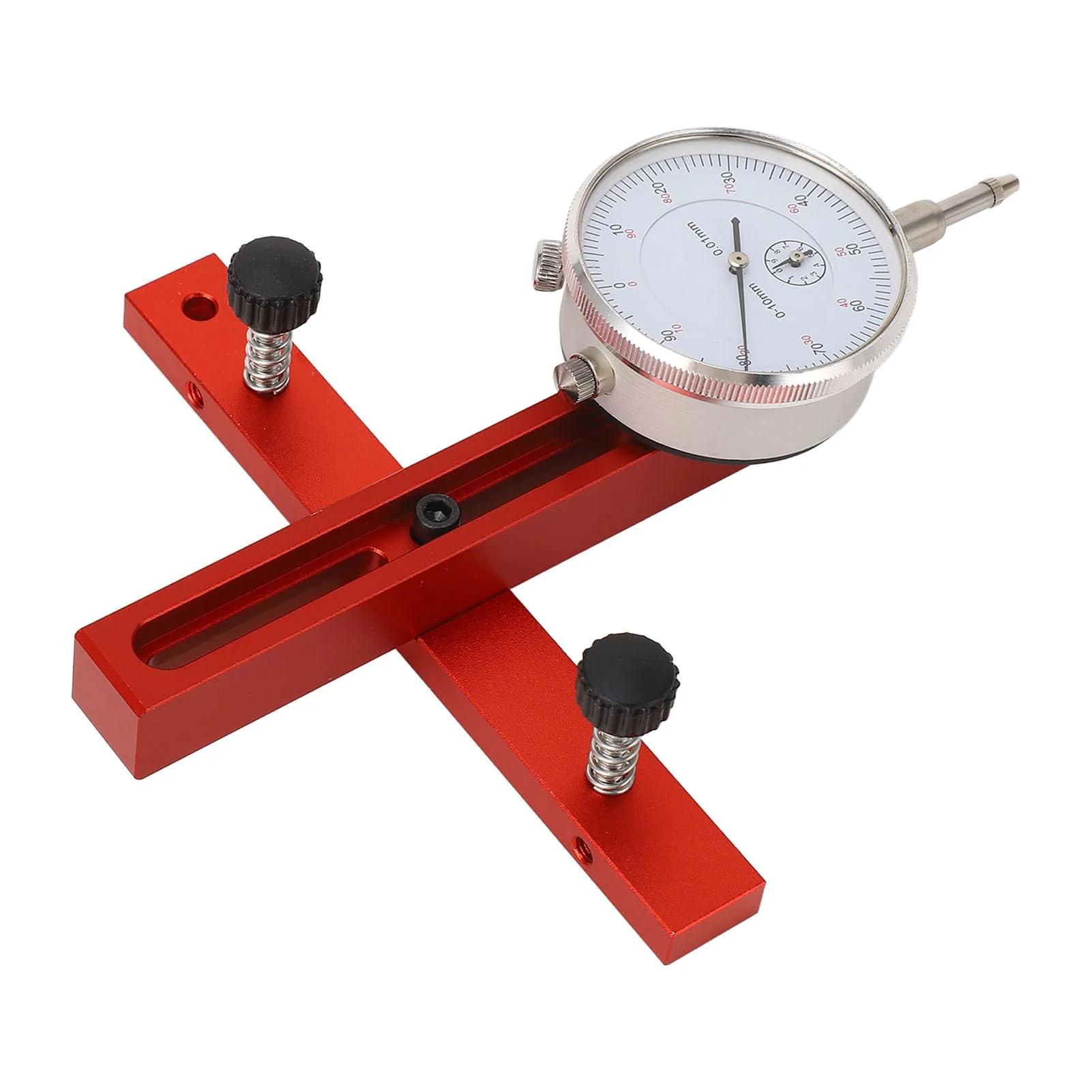 Kadimendium High-precision table saw dial gauge made of aluminium alloy, compact and portable, with adjustable chamfer notch lever. For aligning workshop machines - Image 2