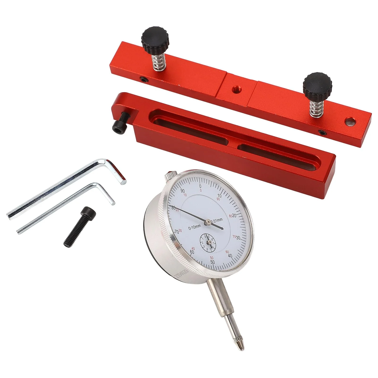 Kadimendium High-precision table saw dial gauge made of aluminium alloy, compact and portable, with adjustable chamfer notch lever. For aligning workshop machines - Image 6
