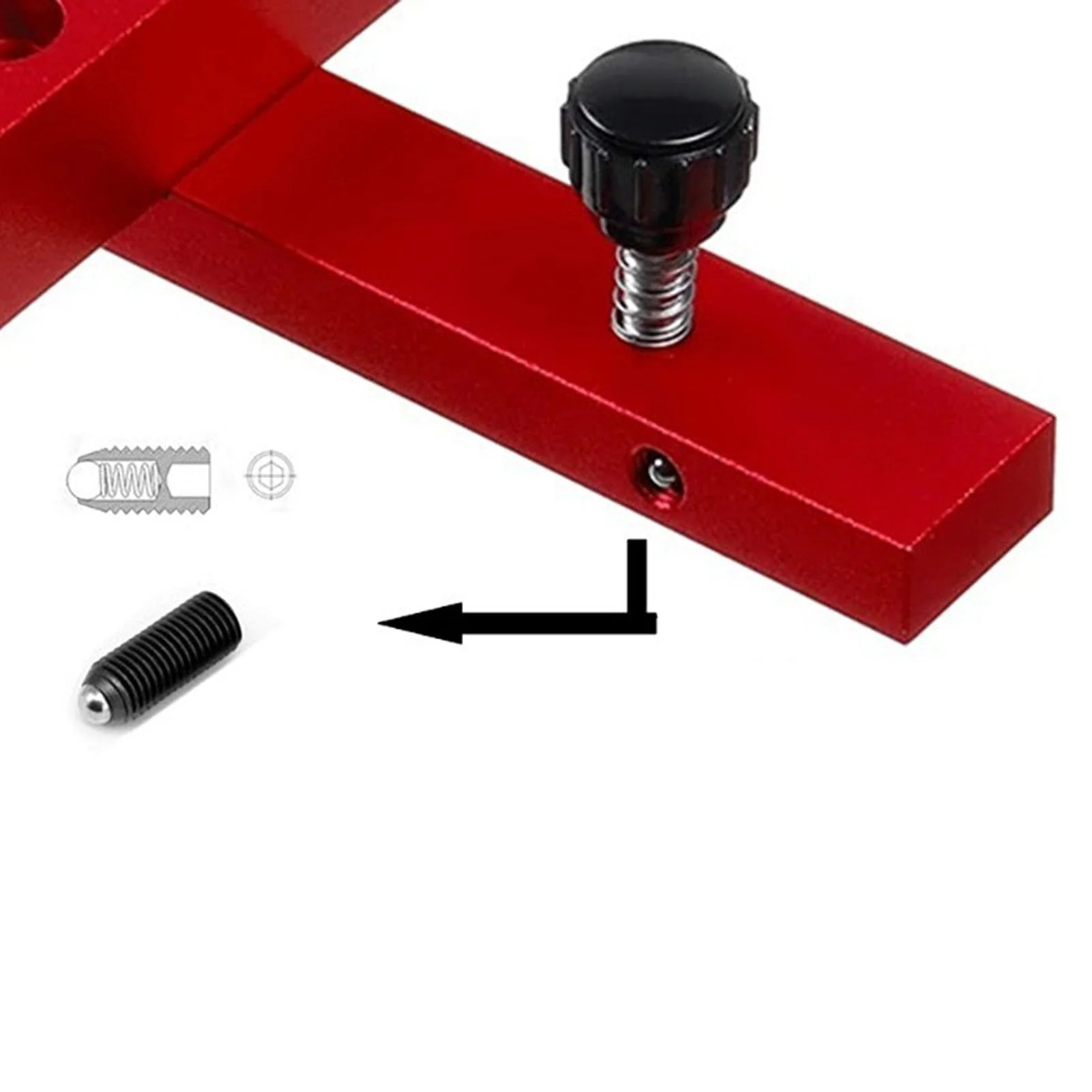 Kadimendium High-precision table saw dial gauge made of aluminium alloy, compact and portable, with adjustable chamfer notch lever. For aligning workshop machines - Image 8
