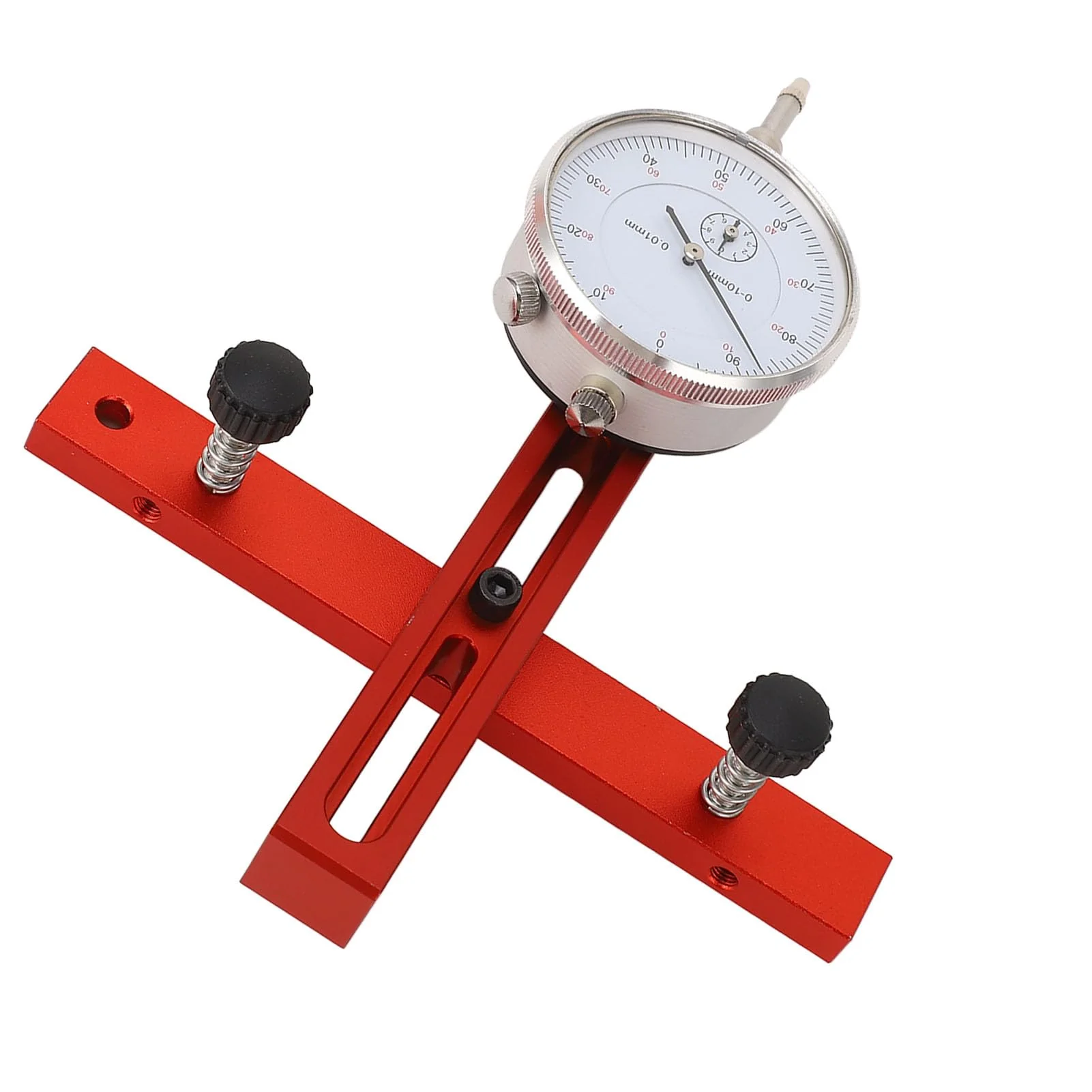 Kadimendium High-precision table saw dial gauge made of aluminium alloy, compact and portable, with adjustable chamfer notch lever. For aligning workshop machines - Image 9