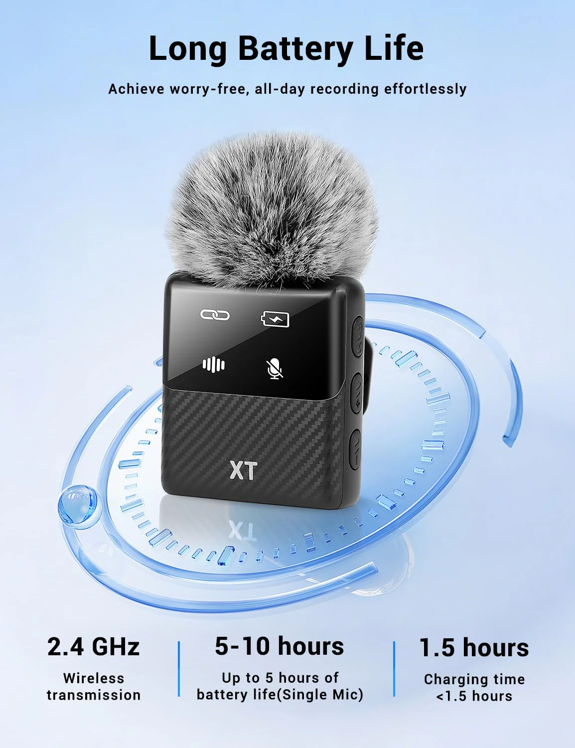 Kairiyard Mini Wireless Lavalier Microphone for iPhone, iPad, Android Phone, Noise Reduction Plug and Play Magnetic Clip on Lapel Mic for Video Recording Podcast Vlogging - Image 5