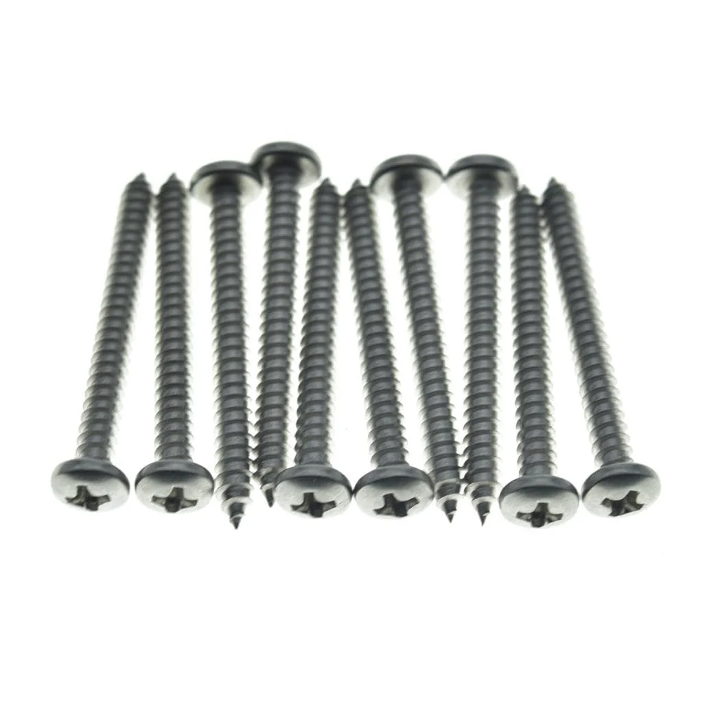 KAISH 10-Pack Phillips Round Head Stainless Steel Tremolo Claw Mounting Screws Trem Bridge Claw Screws for Floyd Rose Original Color - Image 2