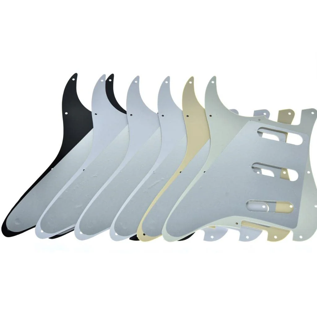 KAISH 11 Hole ST/Strat Style Pickguard SSS Pick Guard for USA/Mexico Stratocaster/Strat Black 3 Ply - Image 5