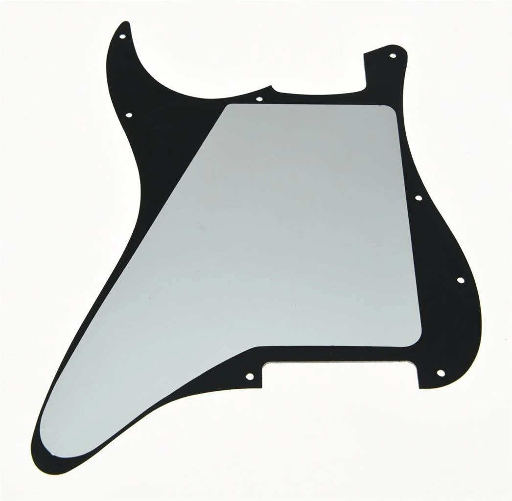 KAISH 11 Hole Strat Blank Pickguard ST Blank Scratch Plate No Pickup Holes for USA/Mexico Stratocaster/Strat Black 3 Ply - Image 2
