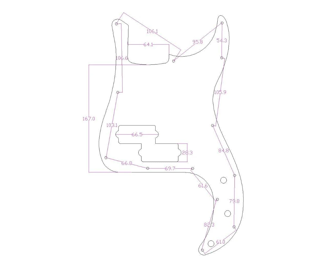KAISH 13-Hole Metal Aluminium Anodized P Bass Style Pickguard American Modern Style Standard Bass Pick Guard for Precision P Bass Gold Right Handed Version - Image 2