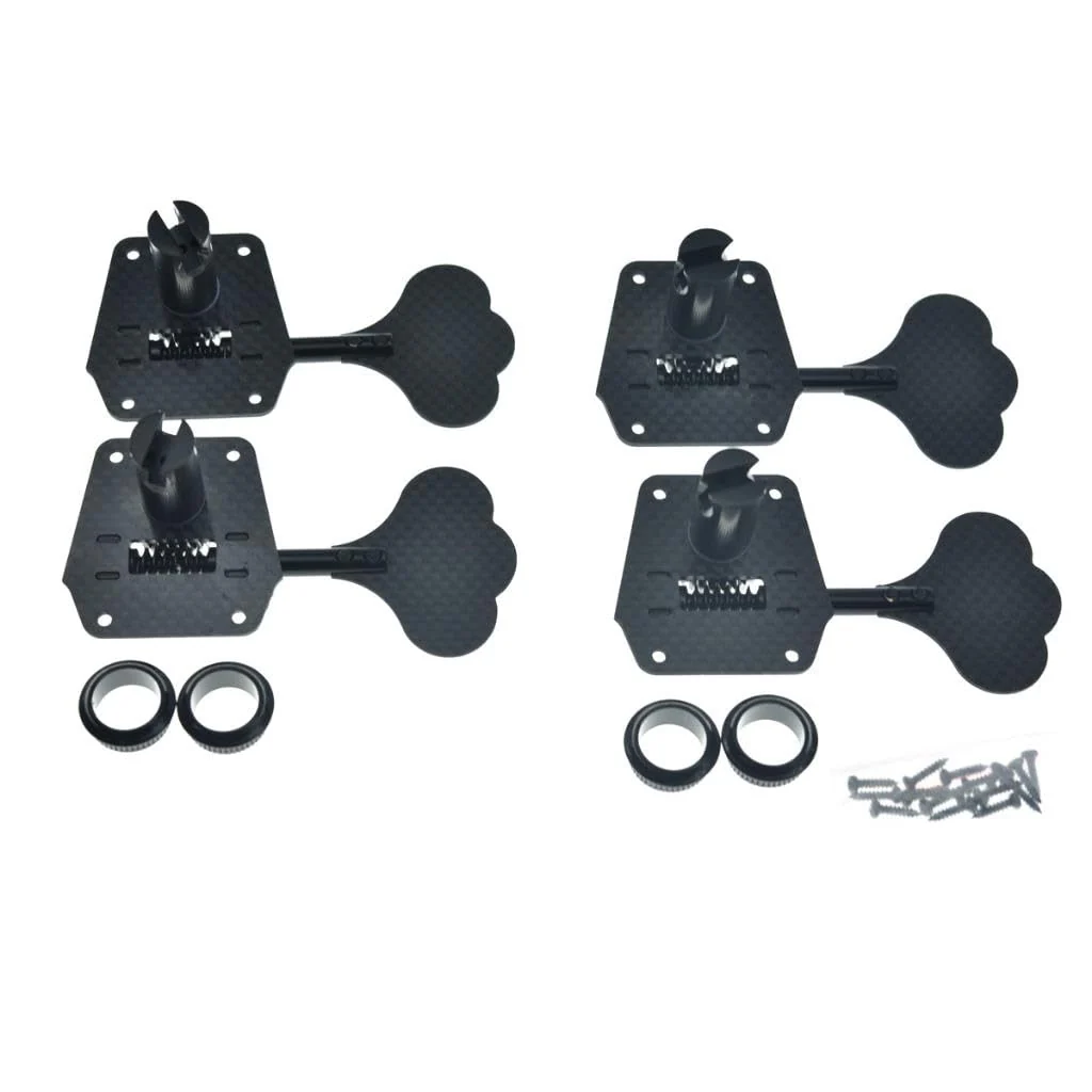 KAISH 28:1 Carbon Fiber Bass Tuners Carbon Bass Tuning Machines Bass Tuning Keys for Jazz Bass or Precision Bass - Image 4