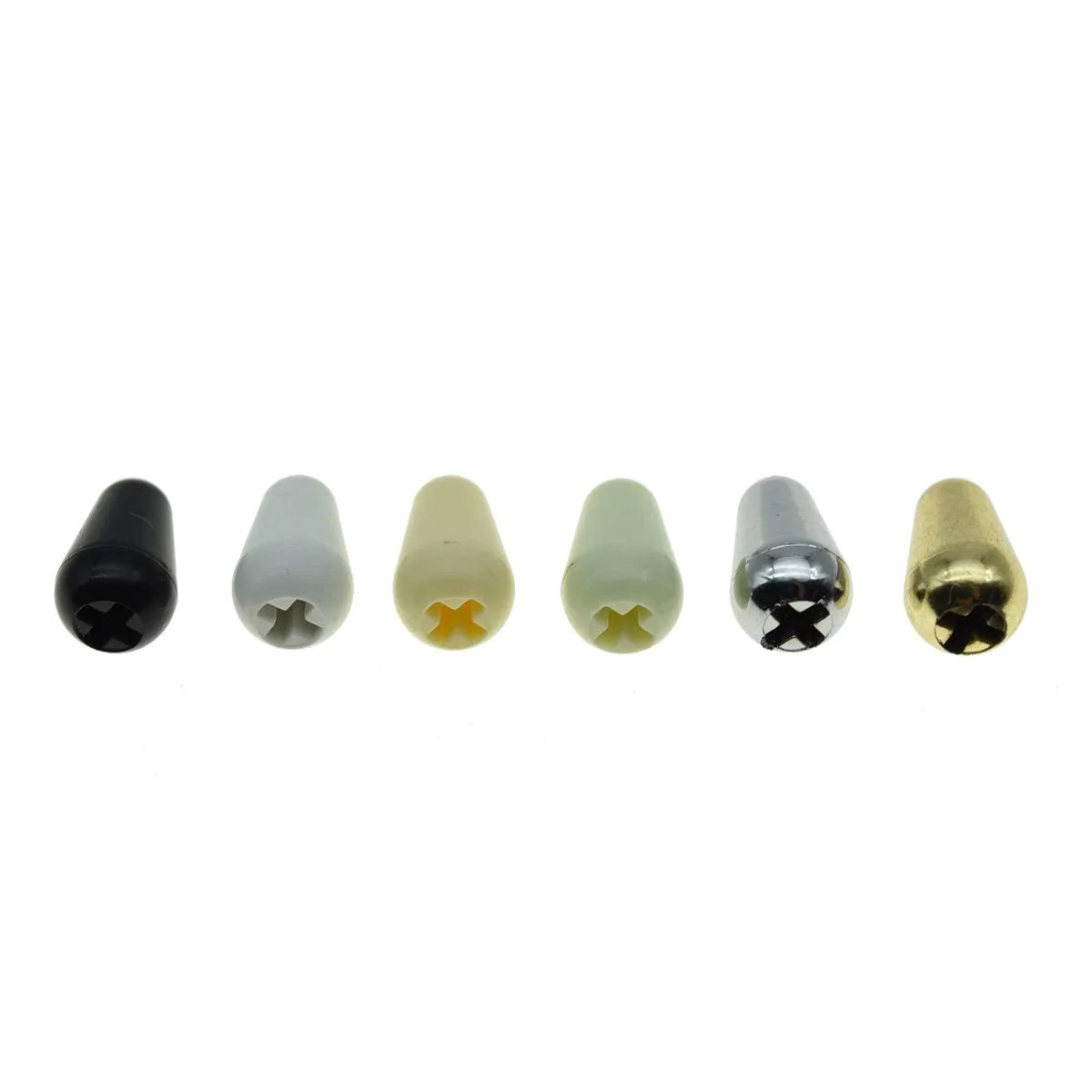 KAISH 2pcs Guitar 5 Way Switch Tip Cap Switch Knob for USA Stratocaster/Strat Black - Image 6