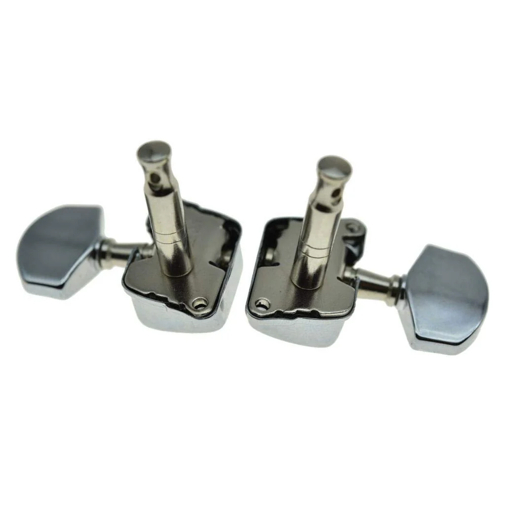 KAISH 3x3 Semi-Closed Guitar Tuning Keys Guitar Tuners Machine Heads for Acoustic or Electric Guitars Chrome - Image 8