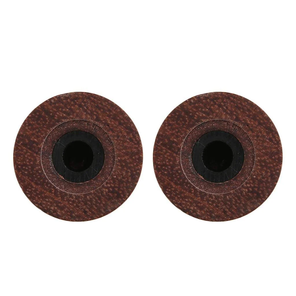 KAISH 4-Pack Wood Knobs LP/Strat Style Bell Knobs Guitar Bass Top Hat Wood Knob with Indicator Dot Bubinga Wood Pack of 4 - Image 5