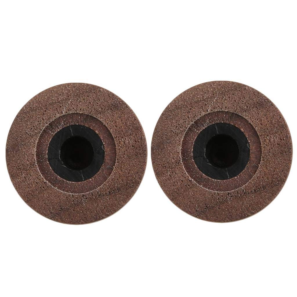 KAISH 4-Pack Wood Knobs LP/Strat Style Bell Knobs Guitar Bass Top Hat Wood Knob with Indicator Dot Walnut Wood Pack of 4 - Image 5