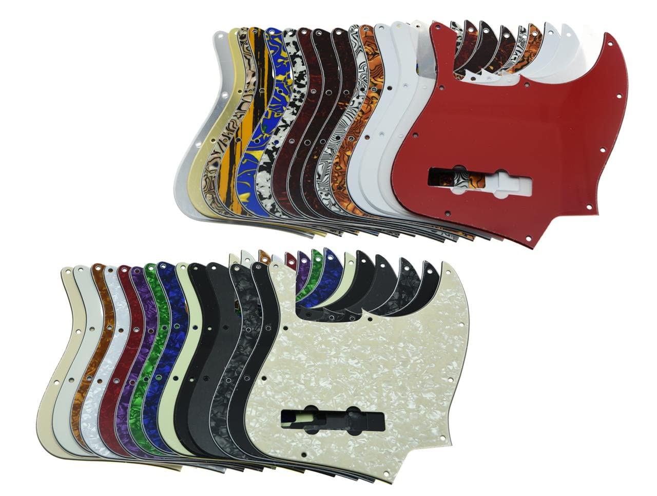 KAISH 4 String J Bass Style Pickguard Bass Pick Guard Scratch Plate for USA/Mexico Jazz J Bass Vintage Tortoise - Image 4