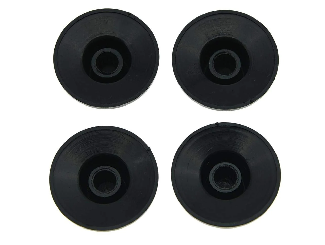 KAISH 4X Black with Gold Cap LP Guitar Witch Hat Knobs Top Hat Knob for Epi Les Paul SG Black w/Gold Cap - Image 4