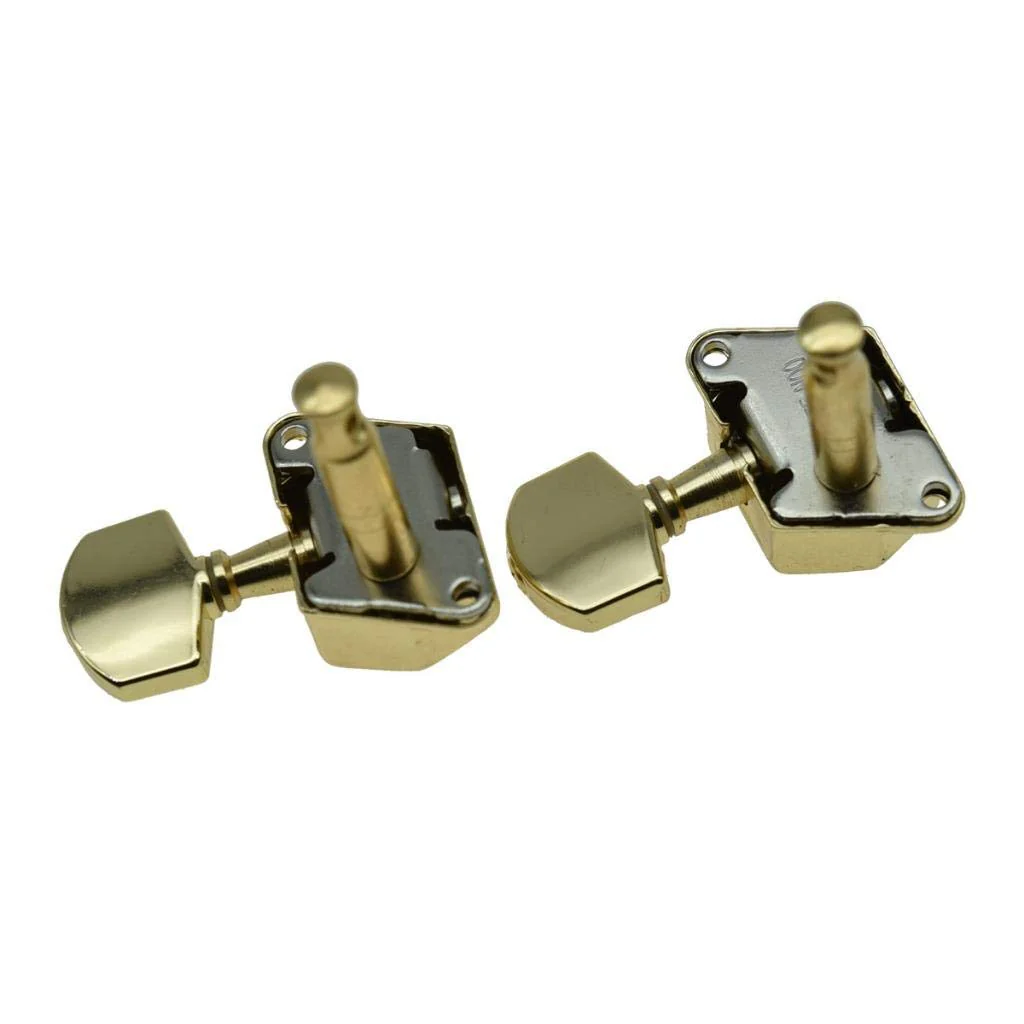 KAISH 6 Inline Semi-Closed Guitar Tuning Keys Pegs Guitar Tuners Machine Heads for Electric Guitars Gold - Image 7