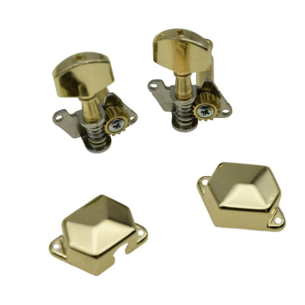 KAISH 6 Inline Semi-Closed Guitar Tuning Keys Pegs Guitar Tuners Machine Heads for Electric Guitars Gold - Image 8