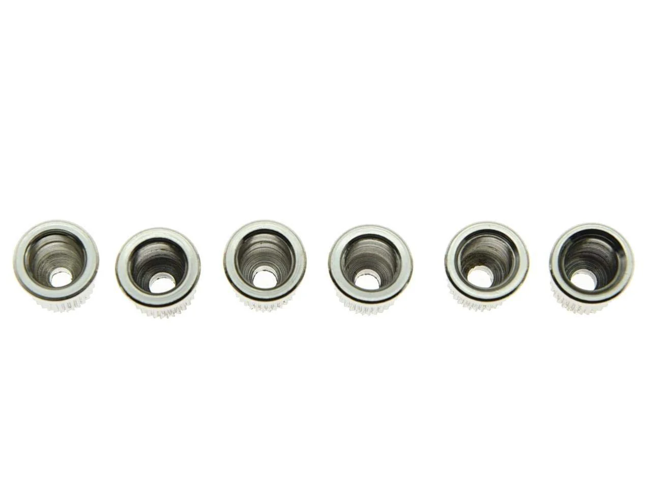 KAISH 6x Chrome Guitar String Through Body Ferrule 5/16" String Ferrules for USA Tele/Telecaster - Image 3