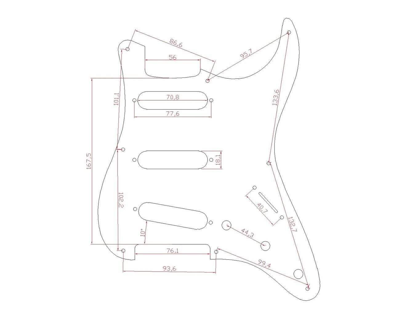 KAISH 8 Hole American Vintage Style Strat SSS Pickguard ST Guitar Pick Guard Scratch Plate for Strat/Stratocaster Vintage Tortoise - Image 2