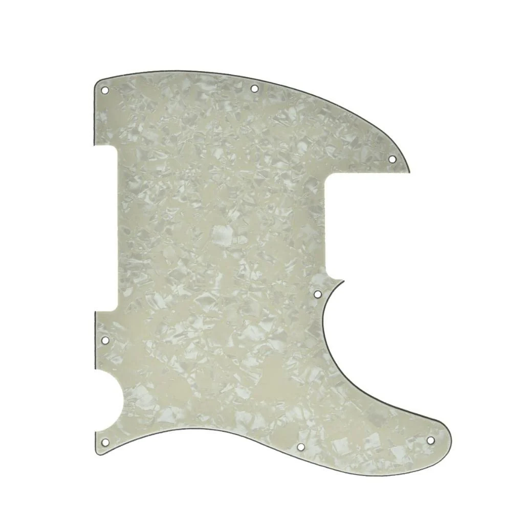 KAISH 8 Hole Tele Blank Guitar Pickguard Tele Pick Guard Scratch Plate for Telecaster Esquire Aged Pearl - Image 3