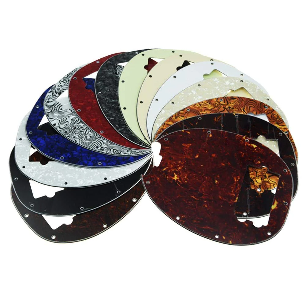 KAISH Bass Pickguard Fit for Musicman classic 4 string StingRay bass models Black WhiteShell BlackWhiteShell - Image 5