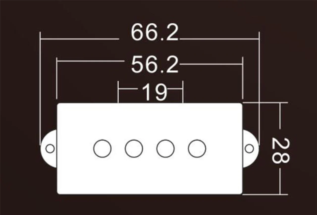 KAISH Black 4 String Alnico V Bass Pickups Vintage Sound P Bass Pickup for Precision P Bass Guitar 4 String PB Pickups - Image 4