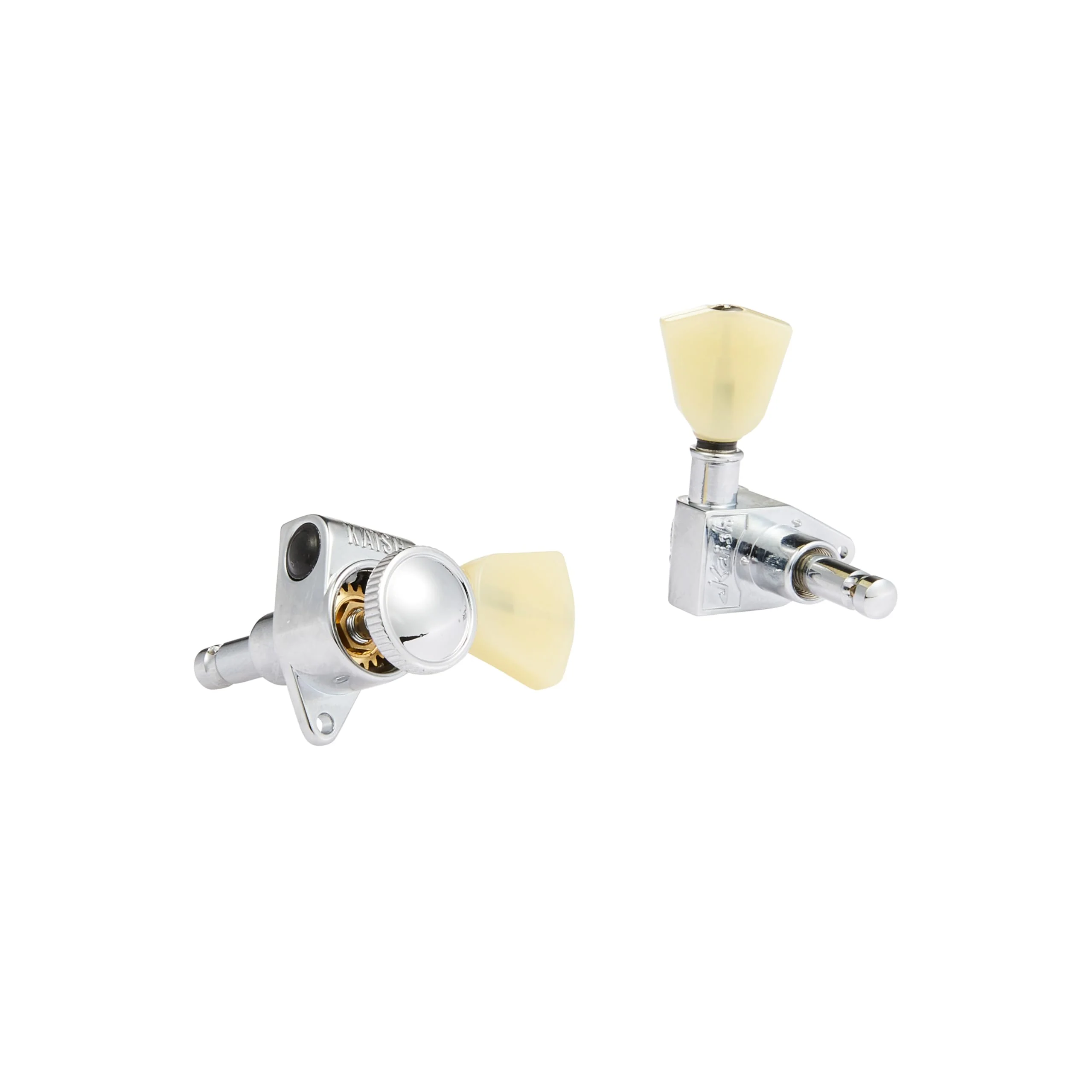 KAISH Chrome 3+3 Locking Tuners 21:1 Locking Tuning Machines Locking Tuning keys with Vintage Keystone Buttons for USA LP/Les Paul/SG/ES/Acoustic Guitars - Image 3