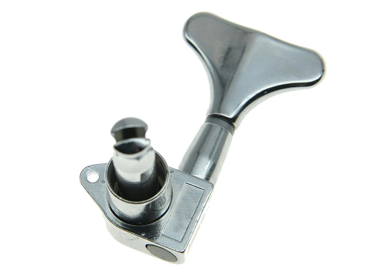 KAISH Chrome Right Handed Sealed Bass Tuners Tuning Pegs Keys 4 String Bass Guitar Machine Heads - Image 5