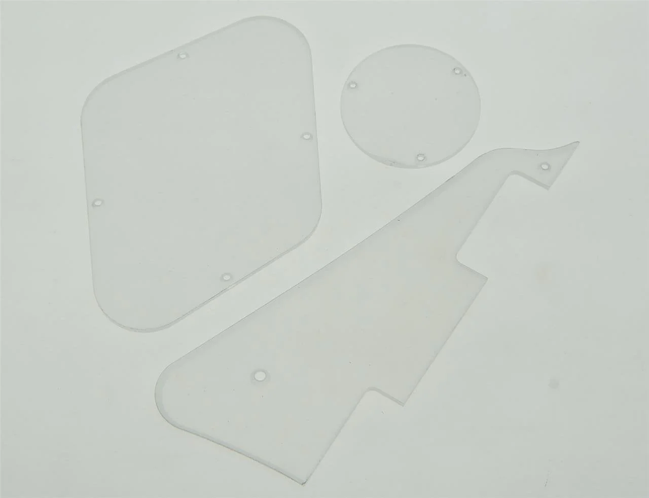 KAISH Clear LP Pickguard Back Plate Transparent Switch Cavity Covers for Epi Les Paul - Image 2