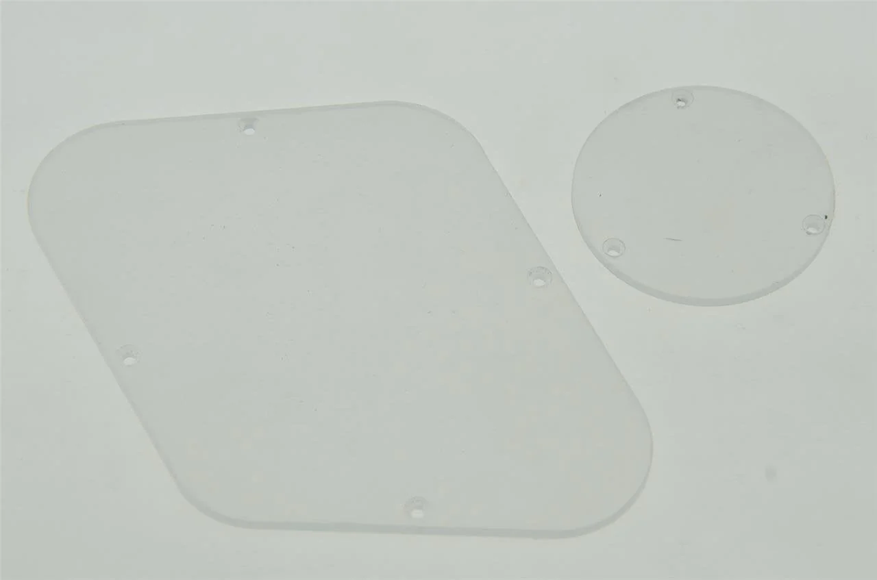 KAISH Clear LP Pickguard Back Plate Transparent Switch Cavity Covers for Epi Les Paul - Image 3