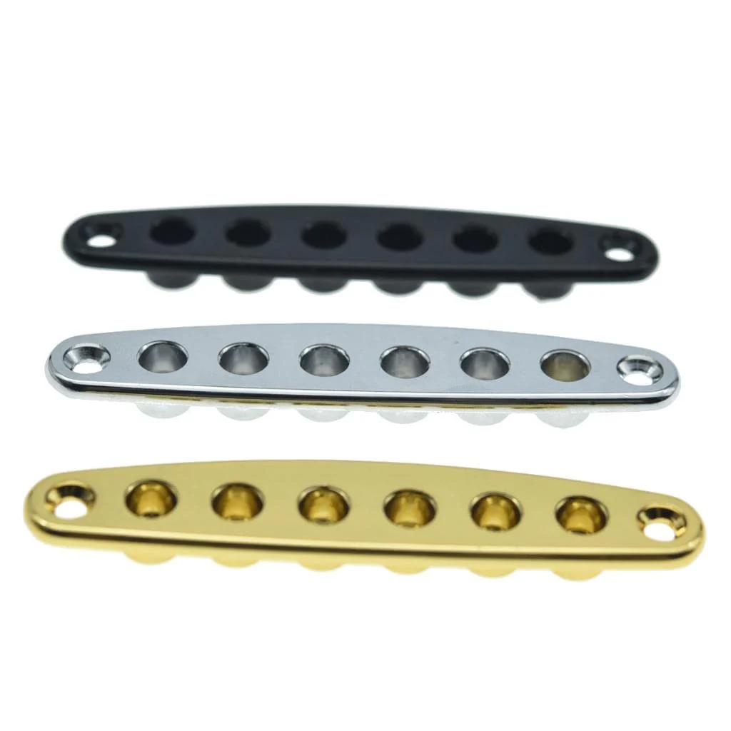 KAISH Guitar Bridge String Thru Body Ferrule Plate Guitar String Ferrules String Bushing Plate for Electric Guitar Black - Image 6