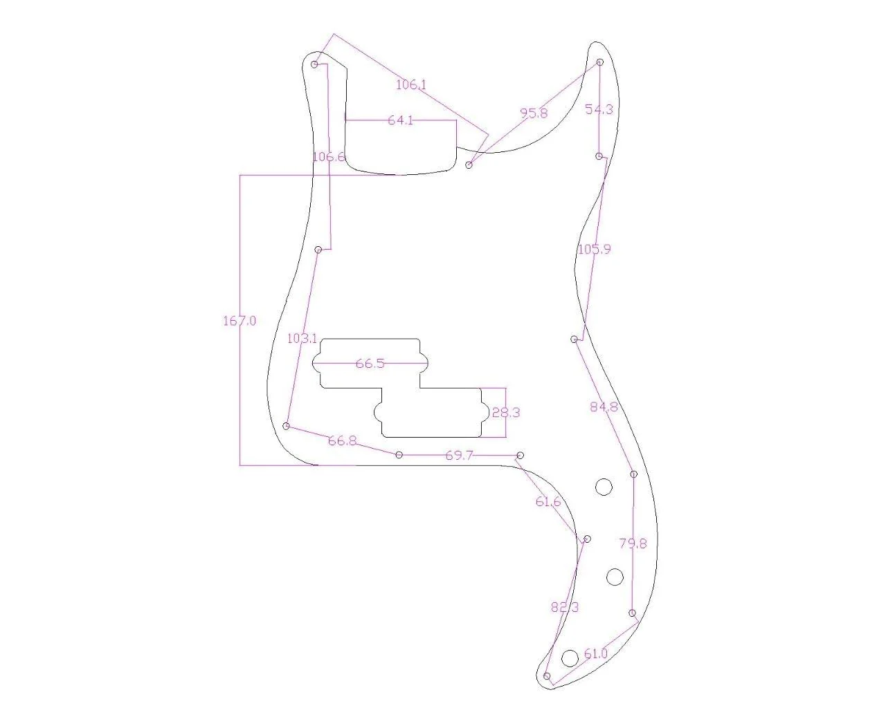 KAISH Matte Aluminium Precision Bass Style Pickguard Metal Anodized P Bass Pick Guard Scratch Plate for American/Mexican Precision P Bass Matte Gold - Image 3