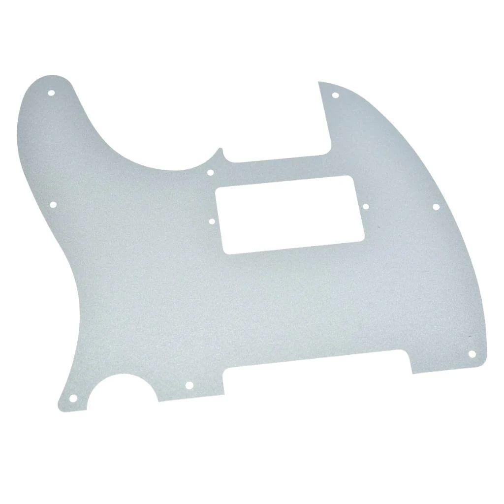 KAISH Matte Aluminum Tele Humbucker Style Pickguard Metal Anodized TL Pick Guard Scratch Plate for American/Mexican Telecaster Matte Silver - Image 5