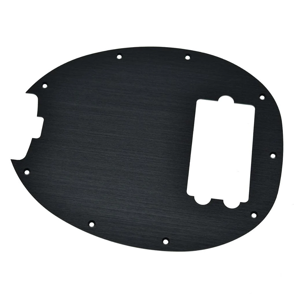 KAISH Metal Aluminium Anodized Bass Pickguard Scratch Plate for Music Man Classic 4 String StingRay Bass Black - Image 3