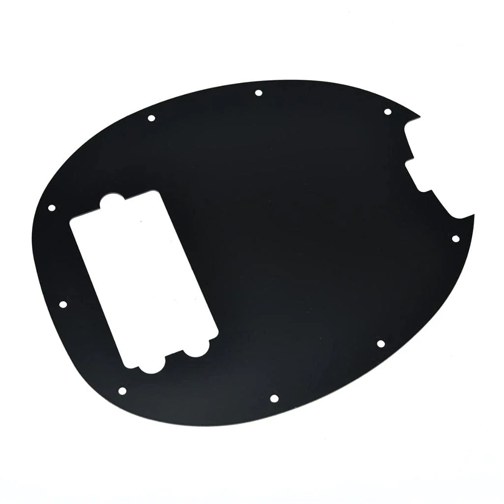 KAISH Metal Aluminium Anodized Bass Pickguard Scratch Plate for Music Man Classic 4 String StingRay Bass Black - Image 4